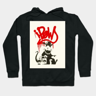 Banksy Gangsta Rat Art Hoodie